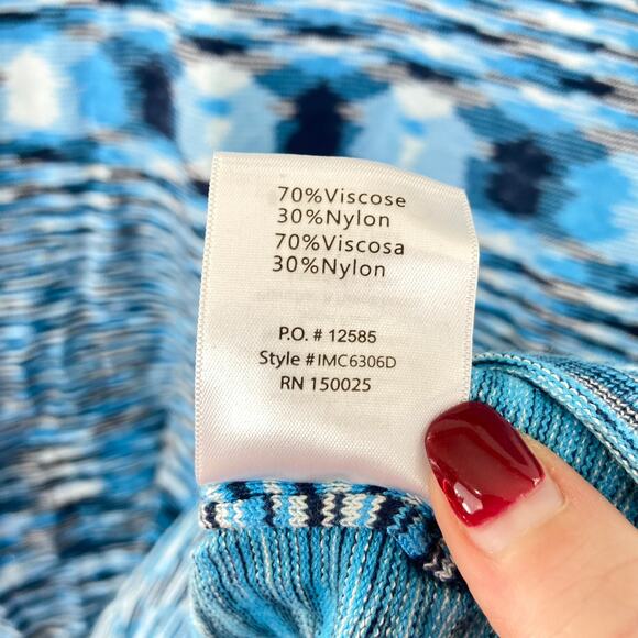 Native Blue Patterned Mini Dress - Picture 9 of 9